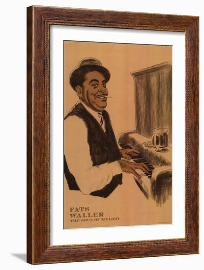 Fats Waller-Clifford Faust-Framed Art Print