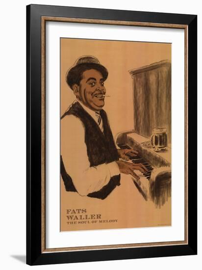 Fats Waller-Clifford Faust-Framed Art Print