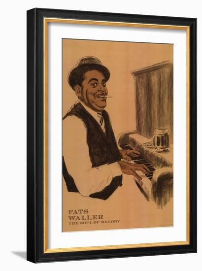 Fats Waller-Clifford Faust-Framed Art Print