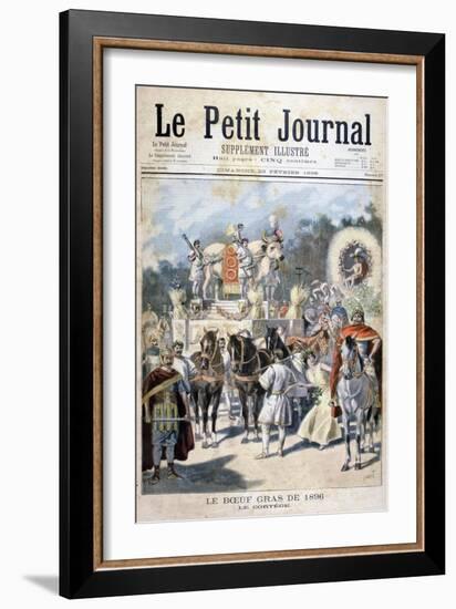 Fatted Ox Celebrations in Paris, 1896-Oswaldo Tofani-Framed Giclee Print