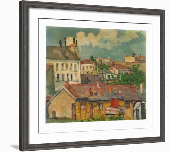 Faubourg au Printemps-Paul Cézanne-Framed Collectable Print