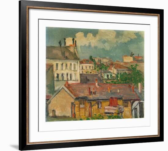 Faubourg au Printemps-Paul Cézanne-Framed Collectable Print