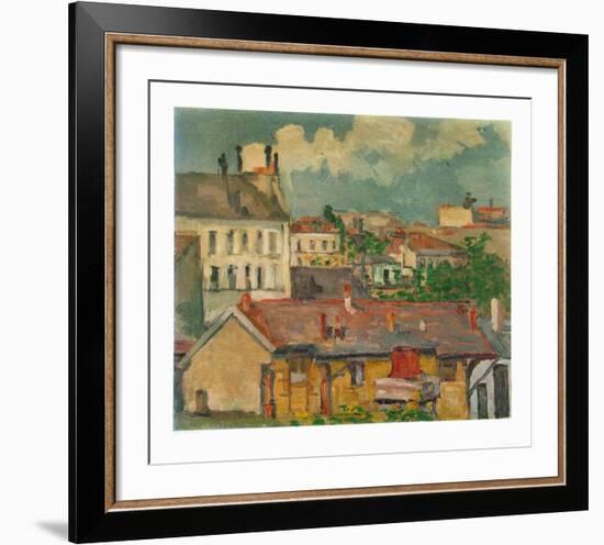 Faubourg au Printemps-Paul Cézanne-Framed Collectable Print