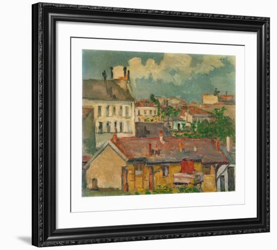 Faubourg au Printemps-Paul Cézanne-Framed Collectable Print