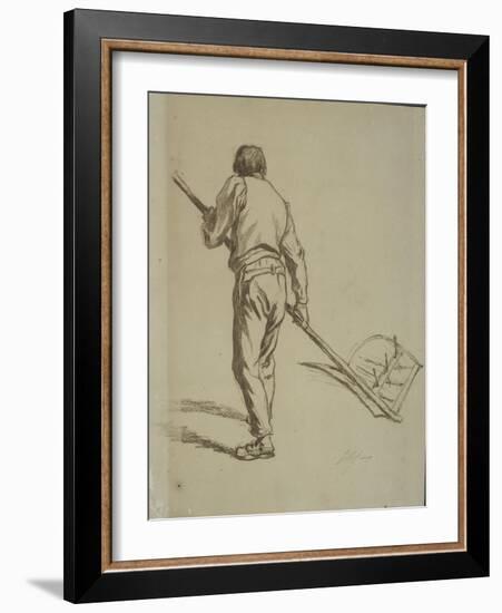 Faucheur vu de dos-Pierre Edmond Alexandre Hedouin-Framed Giclee Print