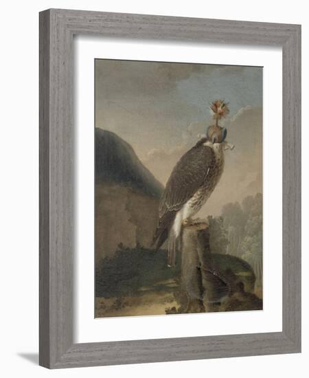 Faucon chaperonné.-Nicasius Bernaerts-Framed Giclee Print