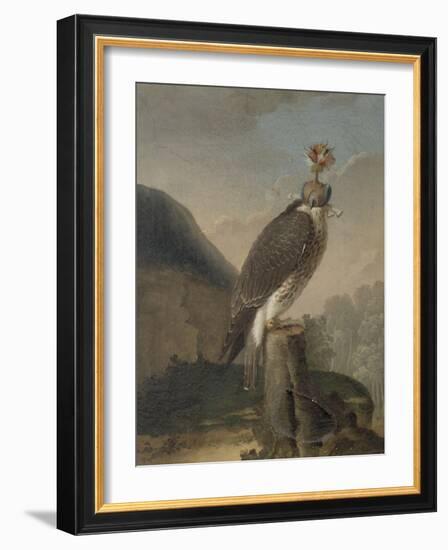 Faucon chaperonné.-Nicasius Bernaerts-Framed Giclee Print