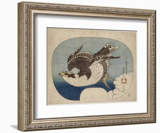 Faucon en vol-Katsushika Hokusai-Framed Giclee Print