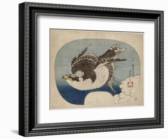 Faucon en vol-Katsushika Hokusai-Framed Giclee Print