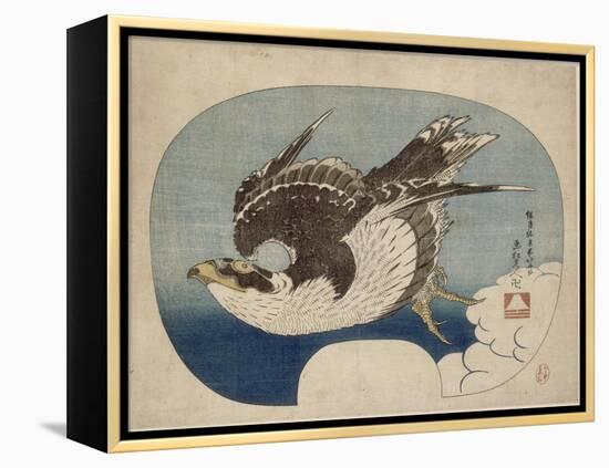 Faucon en vol-Katsushika Hokusai-Framed Premier Image Canvas