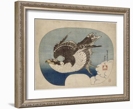 Faucon en vol-Katsushika Hokusai-Framed Giclee Print