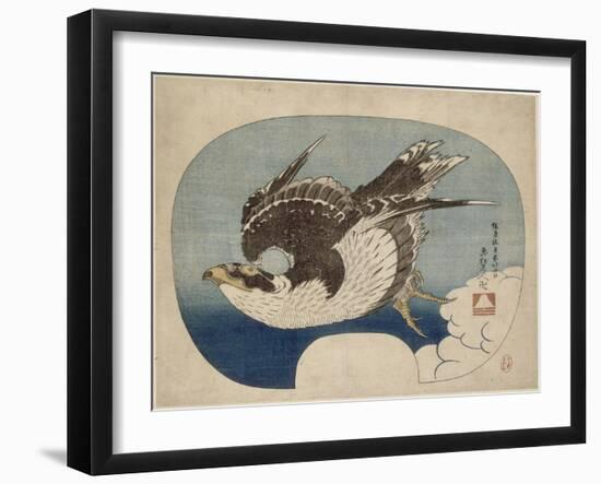 Faucon en vol-Katsushika Hokusai-Framed Giclee Print