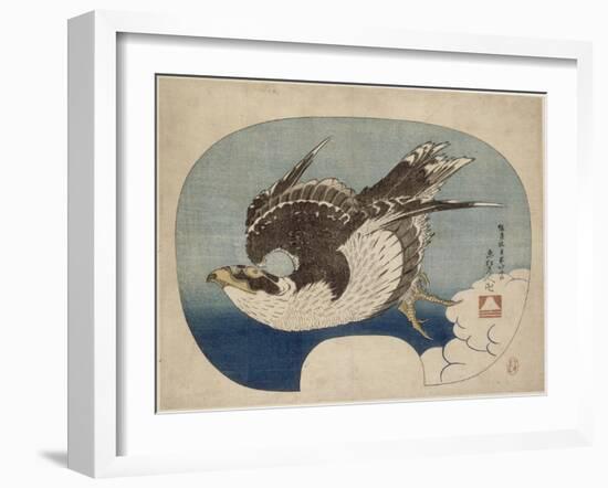 Faucon en vol-Katsushika Hokusai-Framed Giclee Print