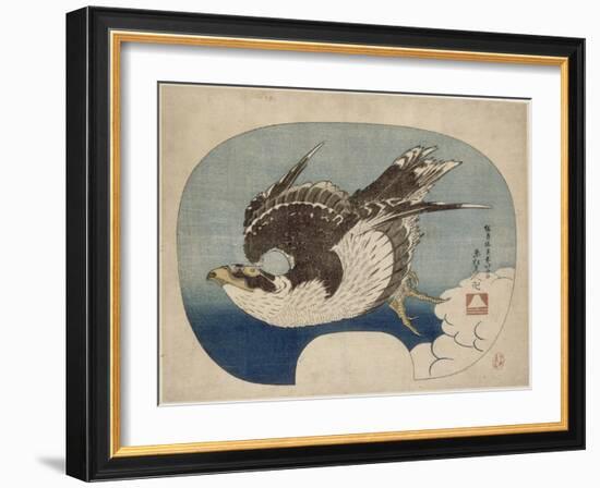 Faucon en vol-Katsushika Hokusai-Framed Giclee Print