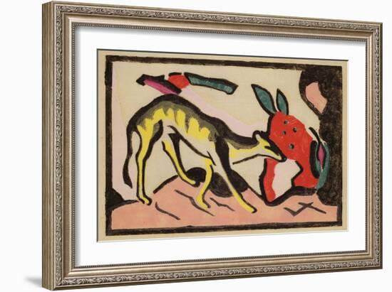 Faultier, 1912-Franz Marc-Framed Giclee Print