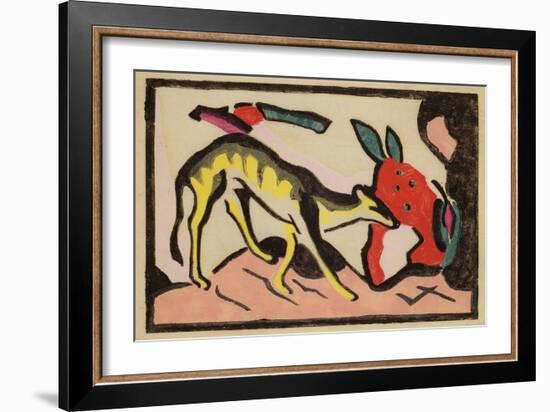 Faultier, 1912-Franz Marc-Framed Giclee Print