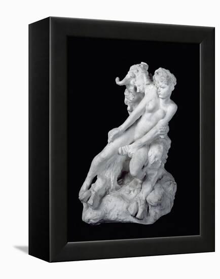 Faun and Nymph, C.1886 (Plaster)-Auguste Rodin-Framed Premier Image Canvas