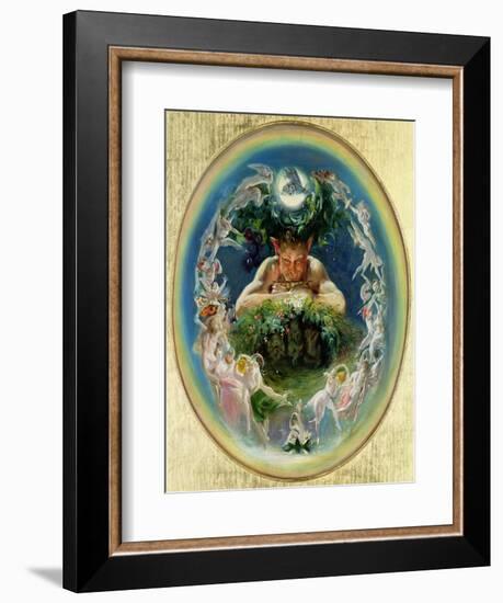 Faun and the Fairies, C.1834-Daniel Maclise-Framed Giclee Print