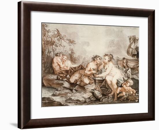 Fauns and Nymphs-null-Framed Giclee Print