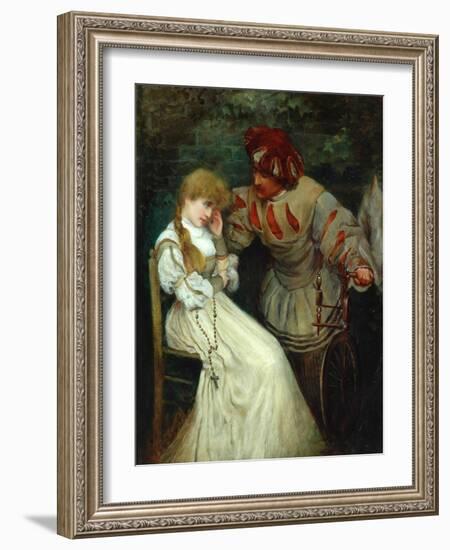 Faust and Marguerite, 1855-93-Frederic Leighton-Framed Giclee Print