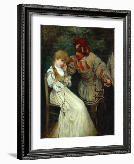 Faust and Marguerite, 1855-93-Frederic Leighton-Framed Giclee Print