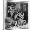 Faust Rescues Marguerite from Her Prison, from Goethe's Faust, 1828-Eugene Delacroix-Mounted Giclee Print