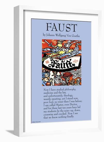 Faust-null-Framed Art Print