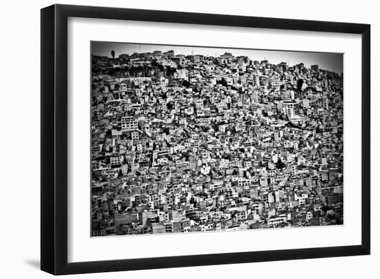 Favela Village in El Alto, La Paz, Bolivia-Joel Alvarez-Framed Photographic Print