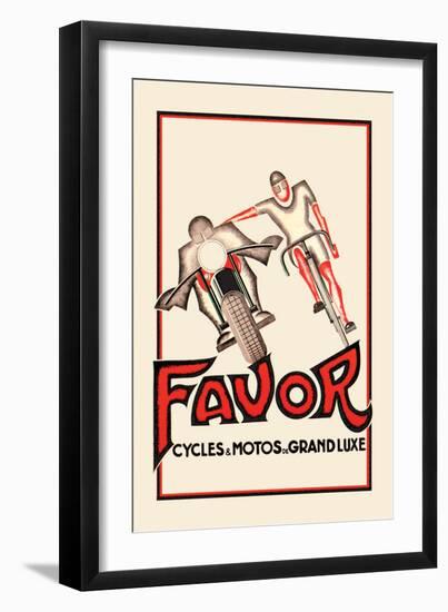 Favor Cycles and Motos de Grand Luxe-null-Framed Art Print