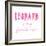 Favorite Color Pink Leopard-Jennifer McCully-Framed Art Print