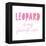 Favorite Color Pink Leopard-Jennifer McCully-Framed Stretched Canvas