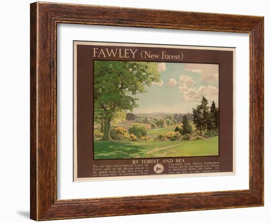 Fawley (New Forest), Poster Advertising Southern Railway-Albert George Petherbridge-Framed Giclee Print