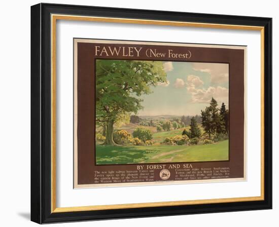 Fawley (New Forest), Poster Advertising Southern Railway-Albert George Petherbridge-Framed Giclee Print