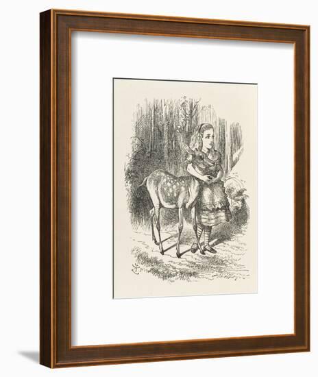 Fawn Alice and the Fawn-John Tenniel-Framed Art Print