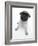 Fawn Pug Pup Sitting, Looking Up-Jane Burton-Framed Photographic Print