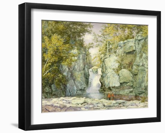 Fawn's Leap, Catskill Mountains, 1867 (W/C on Paper)-John William Hill-Framed Giclee Print