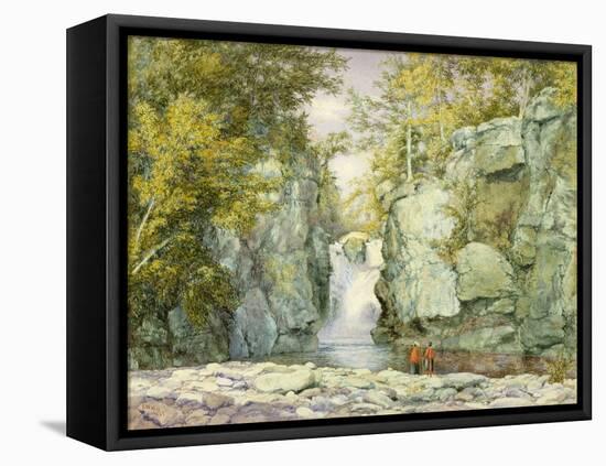 Fawn's Leap, Catskill Mountains, 1867 (W/C on Paper)-John William Hill-Framed Premier Image Canvas