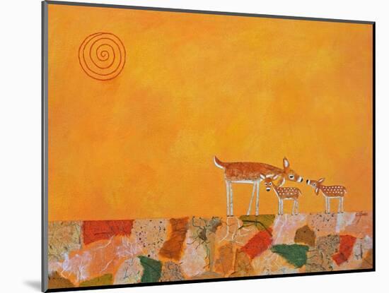 Fawns at Dawn-Casey Craig-Mounted Art Print