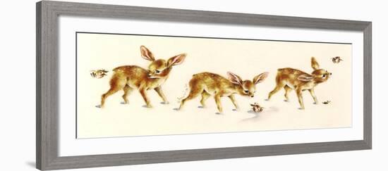 Fawns-Peggy Harris-Framed Giclee Print