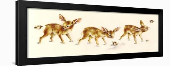 Fawns-Peggy Harris-Framed Giclee Print