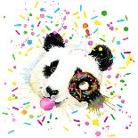 Funny Panda Bear Watercolor Illustration-Fayankova Alena-Laminated Art Print