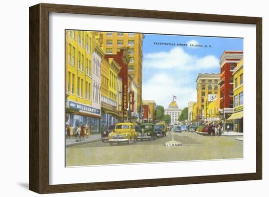 Fayetteville Street, Raleigh, North Carolina-null-Framed Art Print