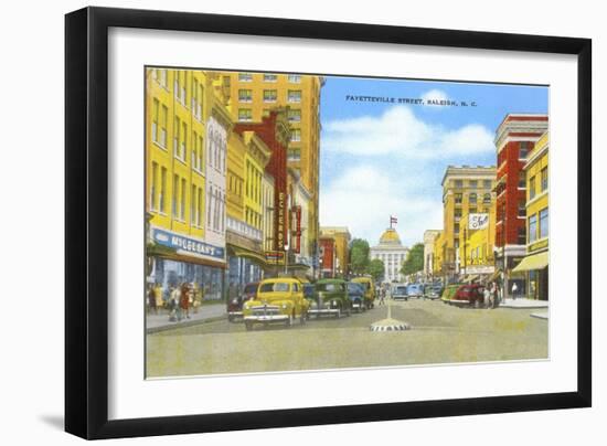 Fayetteville Street, Raleigh, North Carolina-null-Framed Art Print