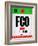 FCO Rome Luggage Tag 1-NaxArt-Framed Art Print