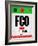 FCO Rome Luggage Tag 1-NaxArt-Framed Art Print