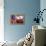 FDNY Truck with American Flag-null-Framed Stretched Canvas displayed on a wall