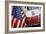 FDNY Truck with American Flag-null-Framed Photo