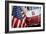 FDNY Truck with American Flag-null-Framed Photo