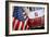 FDNY Truck with American Flag-null-Framed Photo