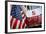 FDNY Truck with American Flag-null-Framed Photo